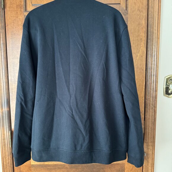 Express Black w/Gray Trim Button Close V-Neck Cardigan Jacket X-Large - Picture 9 of 13